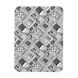 Indian Pattern Doodle Magnet