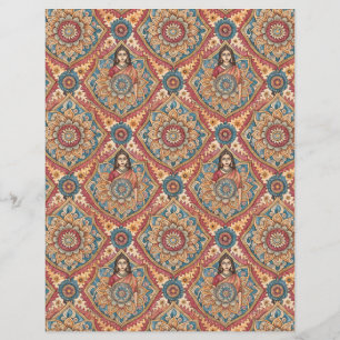 Indian pattern double-sides scrapbook paper