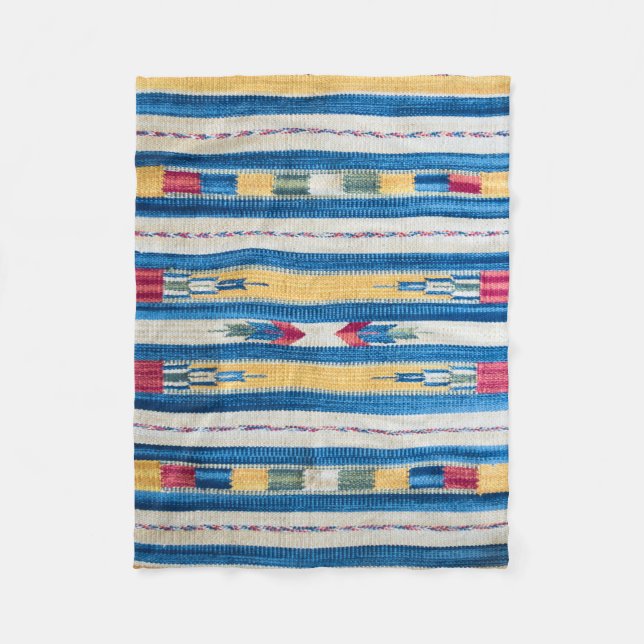 Indian pattern fleece blanket (Front)