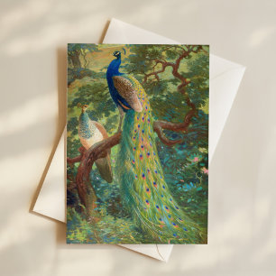 Indian Peafowl   Charles Robert Knight Card