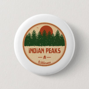 Indian Peaks Wilderness Colorado 6 Cm Round Badge
