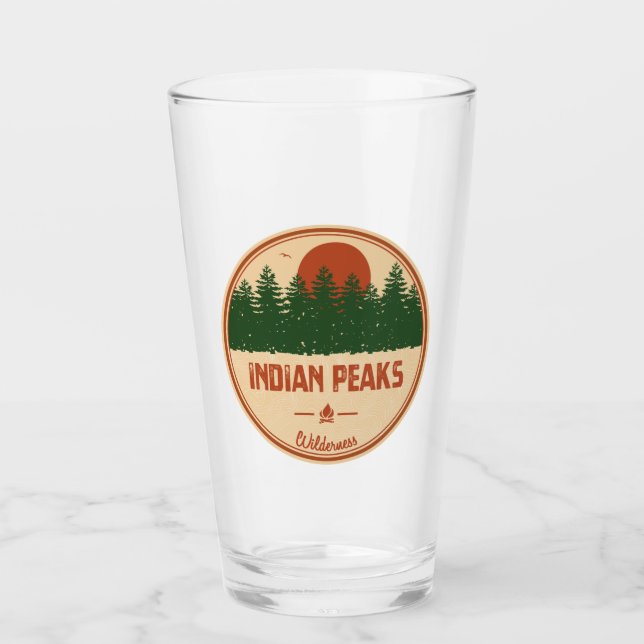 Indian Peaks Wilderness Colorado Glass (Front)