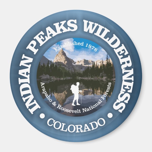 Indian Peaks Wilderness Magnet (Front)