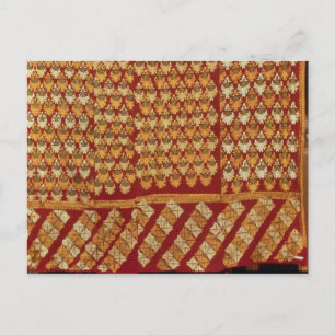 Indian Phulkeri embroidery Postcard