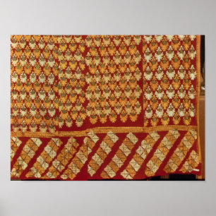 Indian Phulkeri embroidery Poster