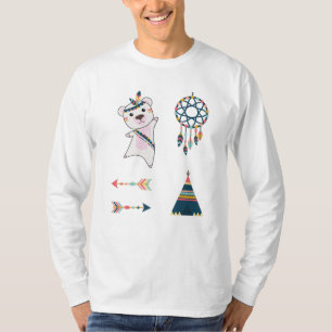 Indian Polar Bear Sticker Set Bear Dreamcatcher T-Shirt