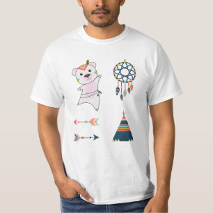 Indian Polar Bear Sticker Set Bear Dreamcatcher T-Shirt