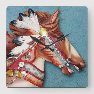 Indian Pony clock