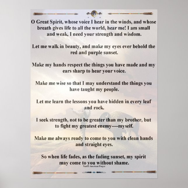 indian prayer-1 poster (Front)