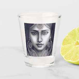 indian princess  shot glass
