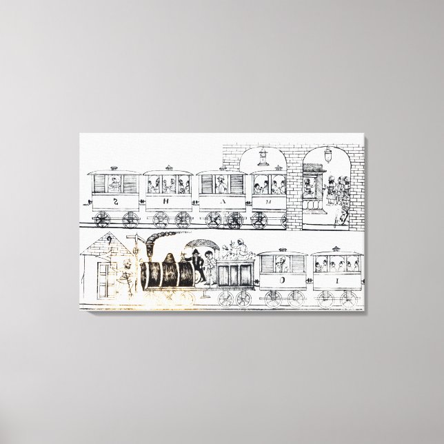 Indian Railway Canvas Print (Front)