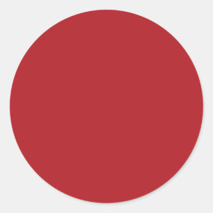 INDIAN RED CLASSIC ROUND STICKER