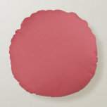 Indian Red solid plain Colour Round Cushion<br><div class="desc">Chic,  stylish,  charming colour look.
Popular,  lovely colour for females in fashion & makeup. 
Without a doubt,  it is a good choice to be in your closet & in your daily style.
Suitable on many occasions,  formal and non-formal.
Enjoy having it.
Hex No: D15C64</div>