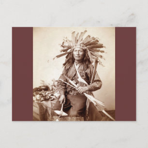 Indian Revolt Instigator, 1890 Postcard