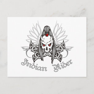 Indian Rider Postcard