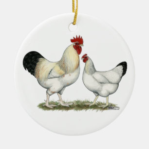 Indian River Chickens Ceramic Tree Decoration