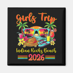 Indian Rocks Beach Florida Summer Sunset Girls Magnet
