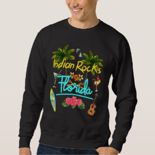 Indian Rocks Florida Beach Summer Palm Sun Set Pal Sweatshirt