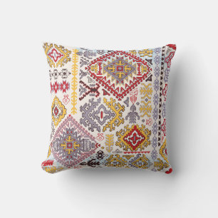 Indian rug, paisley mandala, yoga cushion