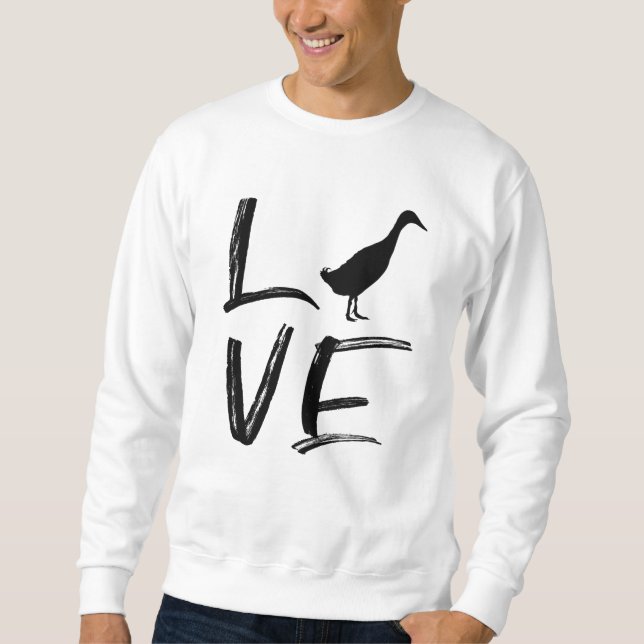 Indian Runner Duck Gift Sweatshirt (Front)