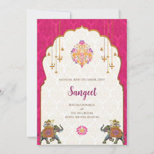 Indian Sangeet invitation & Indian wedding cards
