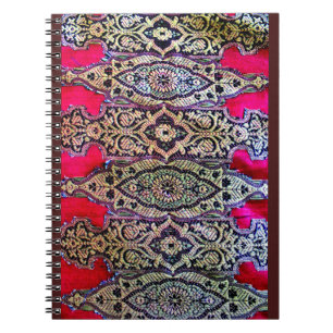 Indian Sari Design Spiral Notebook