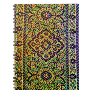Indian Sari Design Spiral Notebook