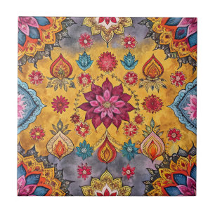 Indian sari seamless pattern tile
