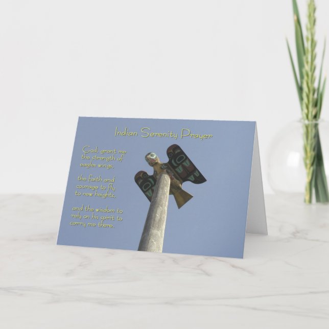 Indian Serenity Prayer Card (Front)