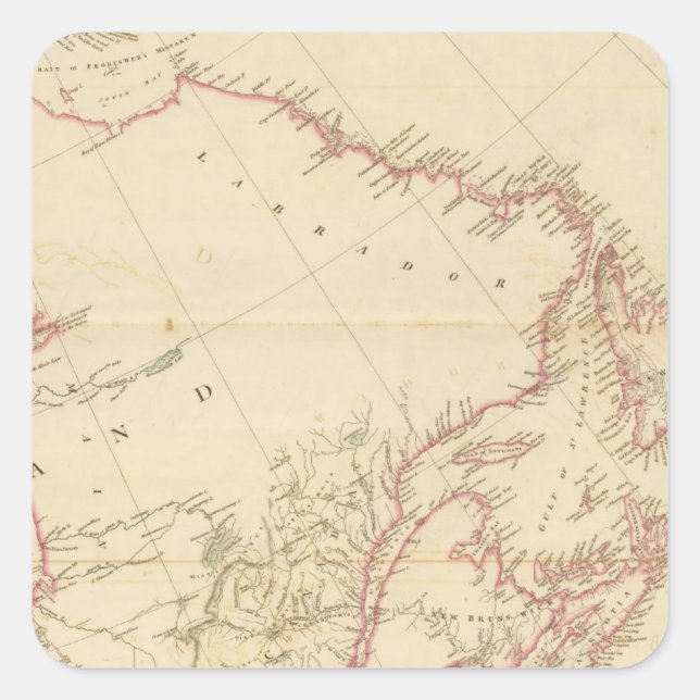 Indian Settlements in North America 2 Square Sticker (Front)