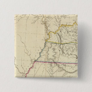 Indian Settlements in North America 3 15 Cm Square Badge