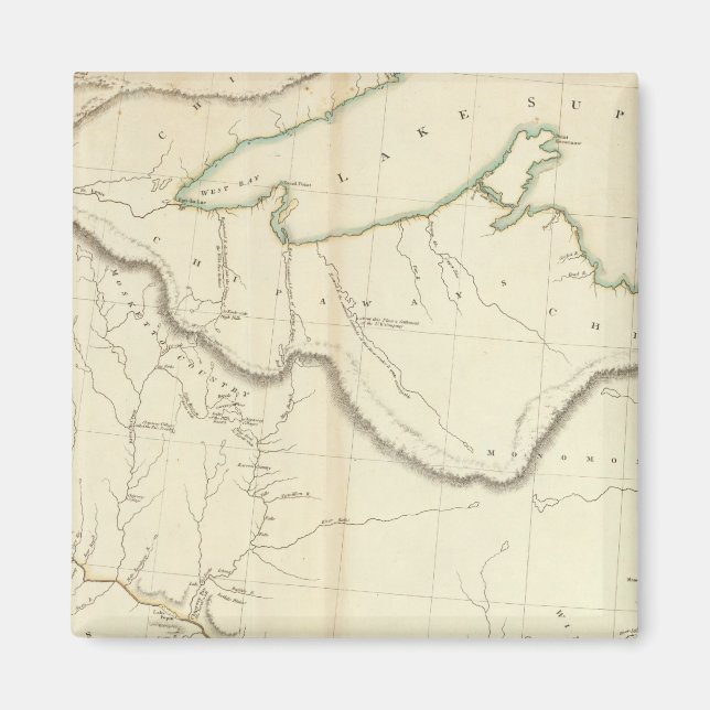 Indian Settlements in North America 4 Magnet (Front)