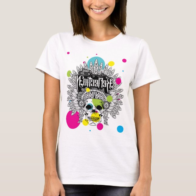 Indian Skull Ball's T-Shirt (Front)