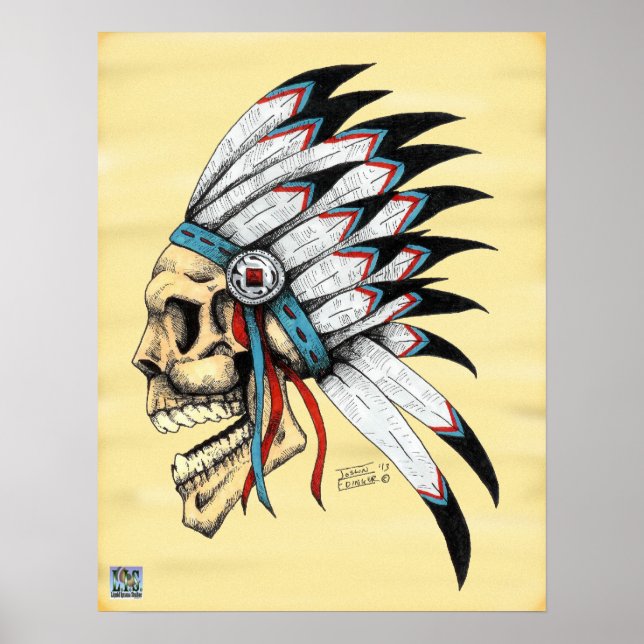 Indian Skull Poster (Front)