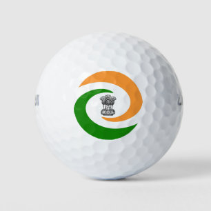 Indian spiral flag golf balls