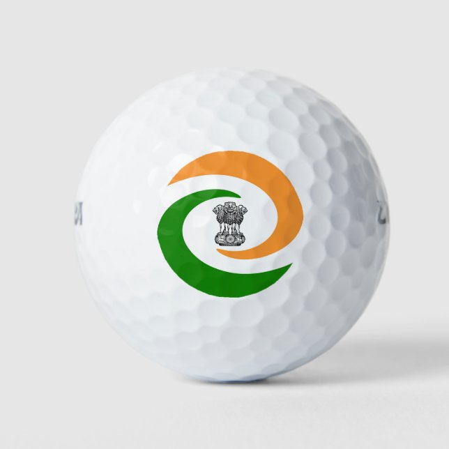 Indian spiral flag golf balls (Front)