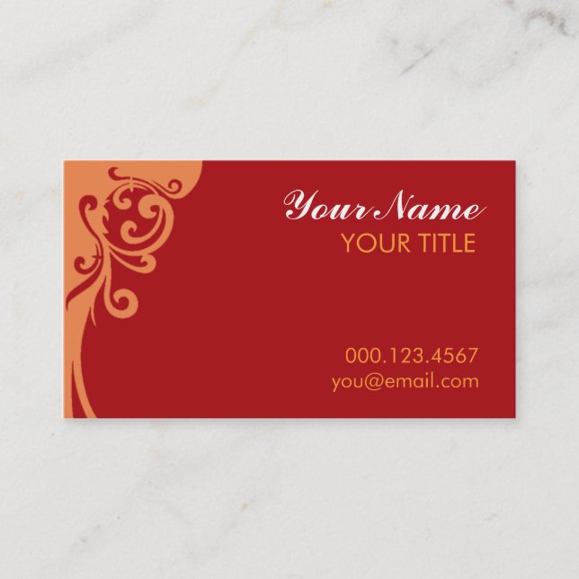 Indian Style Business Card TEMPLATE (Front)