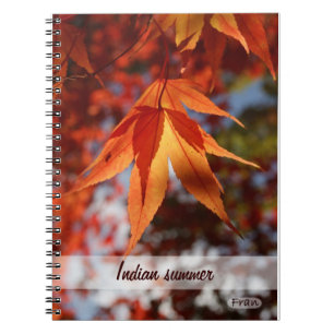 Indian summer spiral notebook