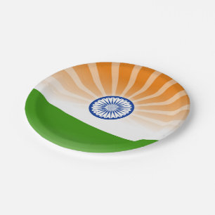 "Indian" sun Paper Plate
