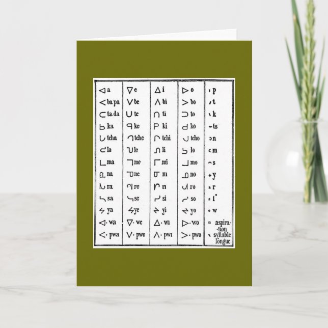 Indian Symbols Greeting Card (Front)