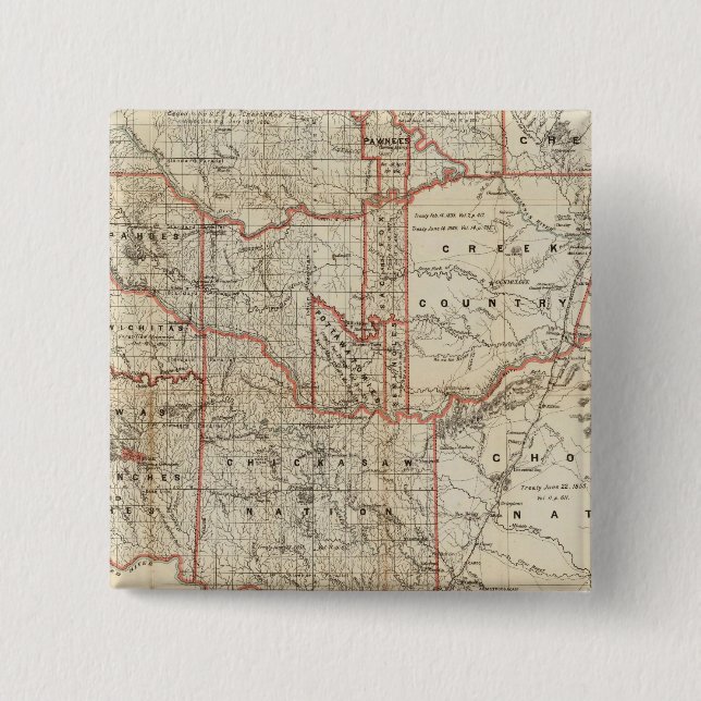 Indian Territory 15 Cm Square Badge (Front)