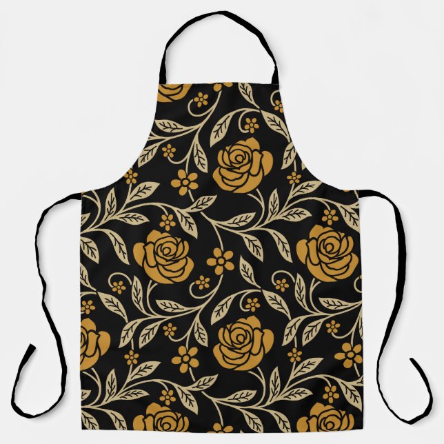 Indian textile: traditional floral seamless. apron (Front)