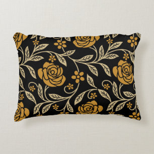 Indian textile: traditional floral seamless. decorative cushion