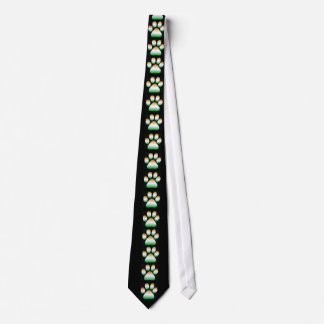 Indian tiger pug mark tie