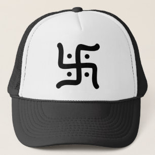 indian traditional hindu swastika symbol religion trucker hat