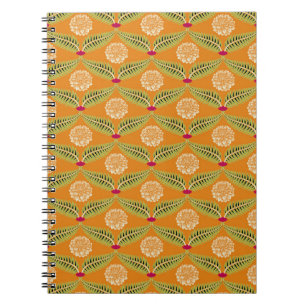 Indian Traditional Illustration Pattern. Notebook