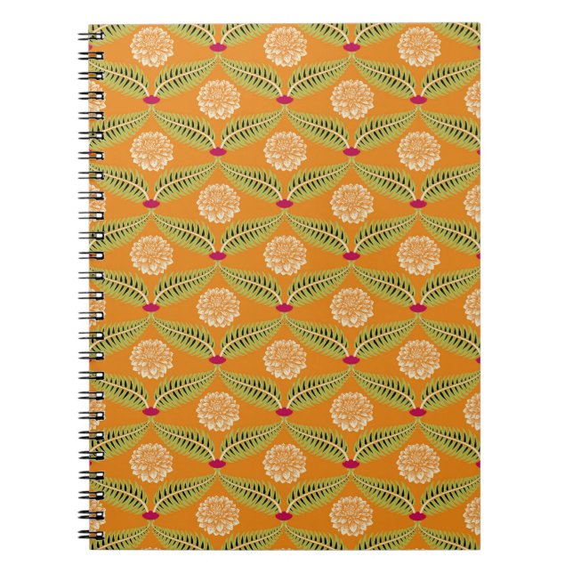 Indian Traditional Illustration Pattern. Notebook (Front)
