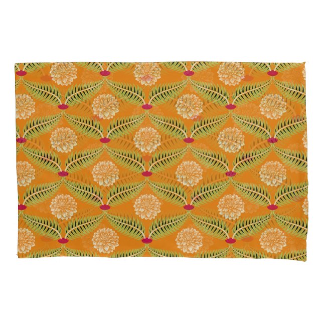 Indian Traditional Illustration Pattern. Pillowcase (Front)