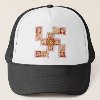 Indian Traditional Swastika Trucker Hat