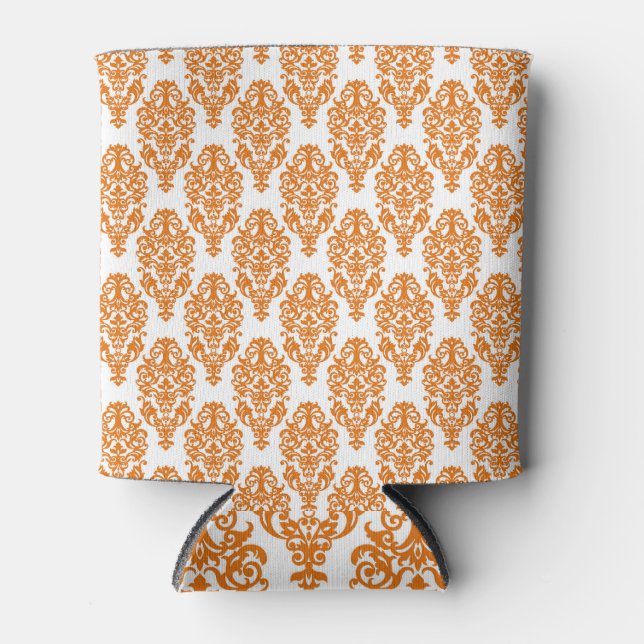 Indian traditional, textile branding illustration. can cooler (Front)